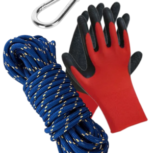 Kit pesca Magnética: Piola + Mosquetón 5/16 + Guantes